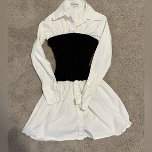 En Saison Cream Shirt Dress